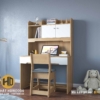Bàn học kèm giá sách BH10 màu gỗ