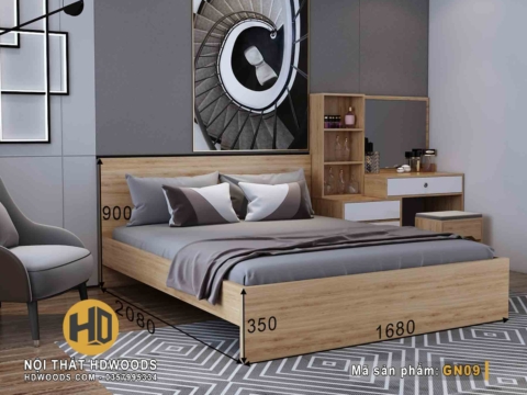 Giường ngủ phong cách hiện đại GN09 7