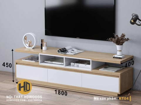 Kệ tivi gỗ công nghiệp KT04 6
