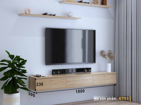 Kệ tivi gỗ KT03 6