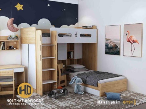 Giường tầng cho bé GT01 2