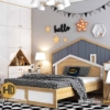 Giường ngủ trẻ em GN06 với thiết kế hình ngôi nhà sáng tạo