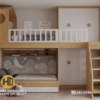 Giường Tầng Kết Hợp Tủ Áo GT28 Phù Hợp Cho Trẻ Em